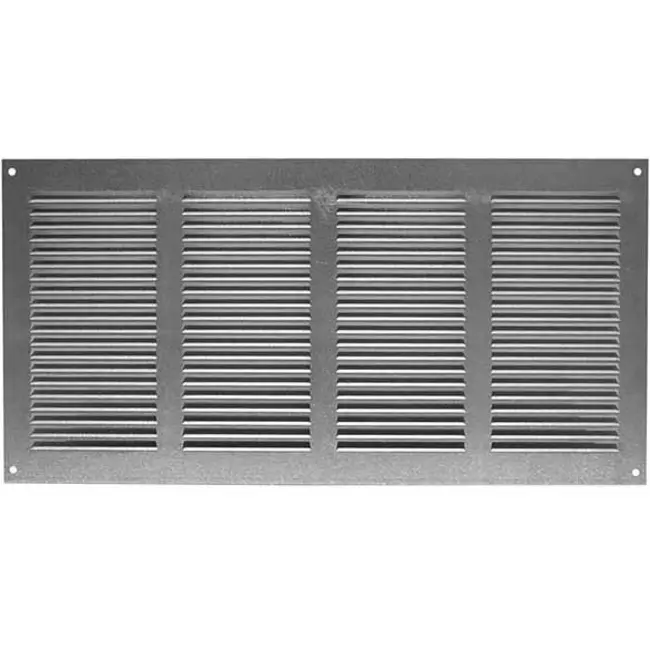 Metalen rooster 400x200mm zink - MR4020Zn