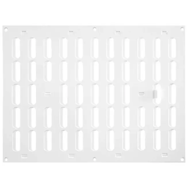 Metalen rooster verstelbaar 400x300 wit - MR4030R - RAL9016