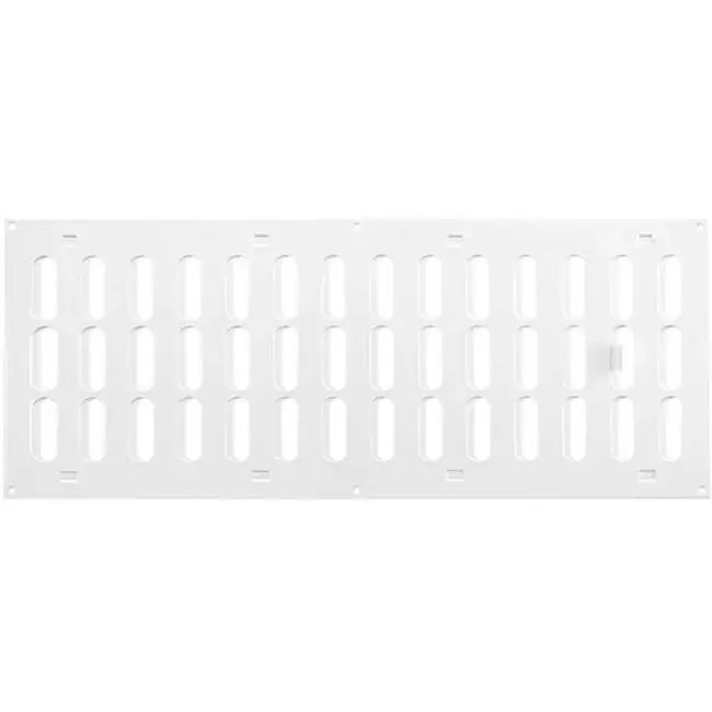 Metalen rooster verstelbaar 500x200 wit - MR5020R - RAL9016