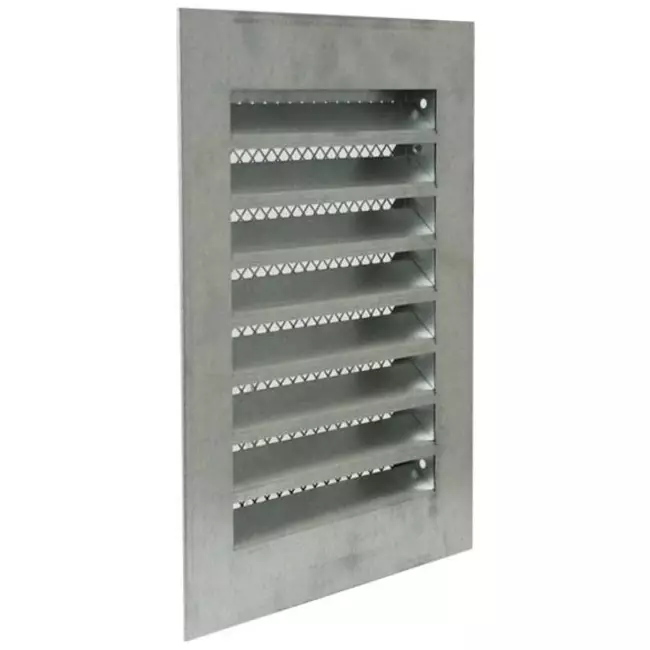 Metalen rooster industrieel 150x200mm zink - MRF1520Zn