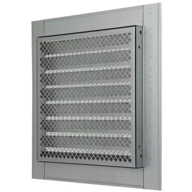 Metalen rooster industrieel 200x200mm zink - MRF2020Zn