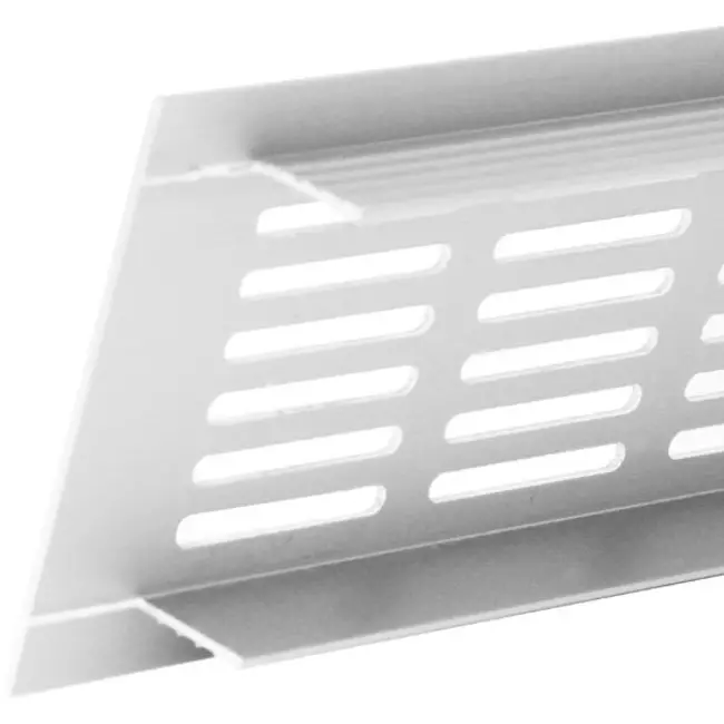Plintrooster aluminium - wit L=300mm x H=40mm - RA430