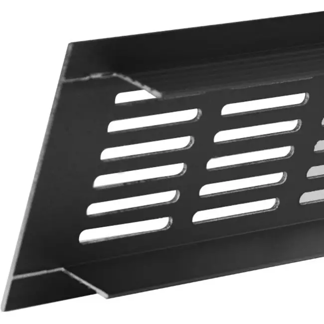 Plintrooster aluminium - zwart L=500mm x H=80mm -RA850B