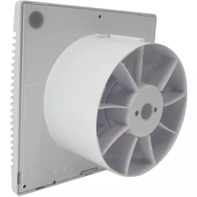 Badkamer ventilator met Vochtsensor en Timer Ø 120 mm wit - pRemium 120HS
