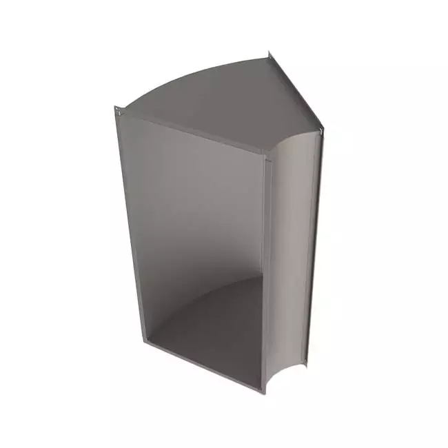 Bocht 45 graden verticaal B=150 mm x H=100 mm