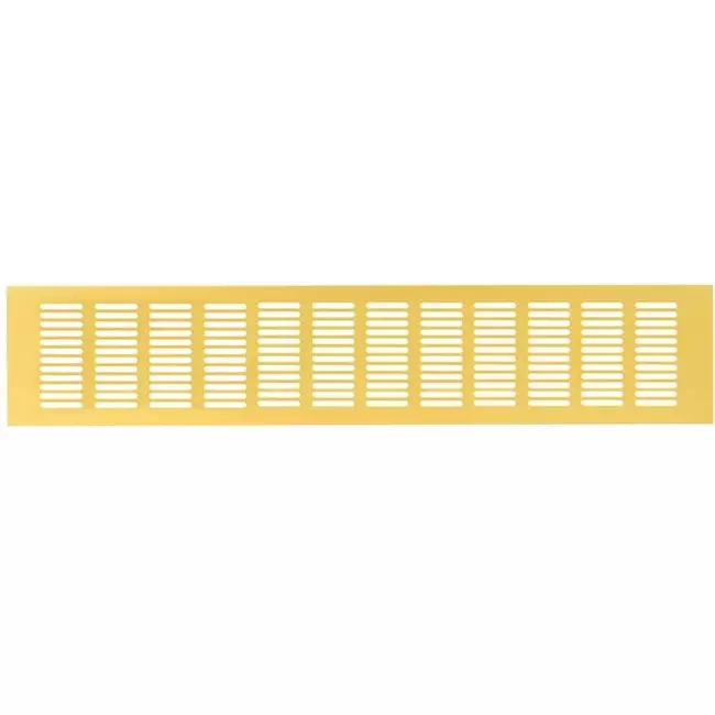 Plintrooster aluminium - goud L=500mm x H=100mm - RA1050G