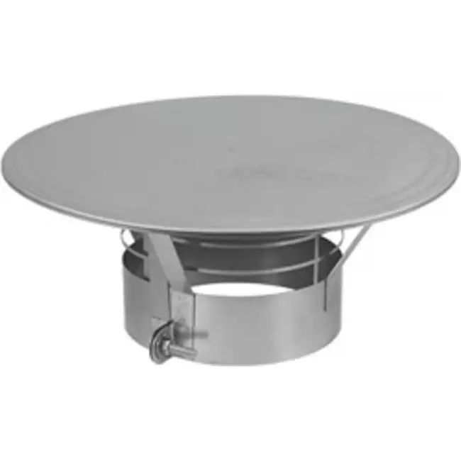 Regenkap met gaas diameter 250 mm I316L (D0,5)
