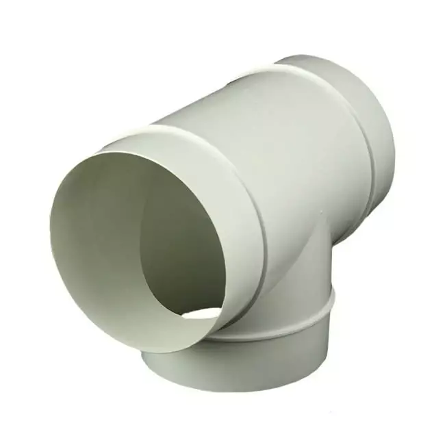 Rond kunststof T-stuk diameter: 100 mm AT100