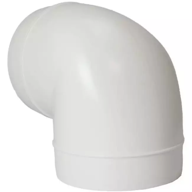 Ronde kunststof 90 ° bocht diameter: 100mm AL100-90