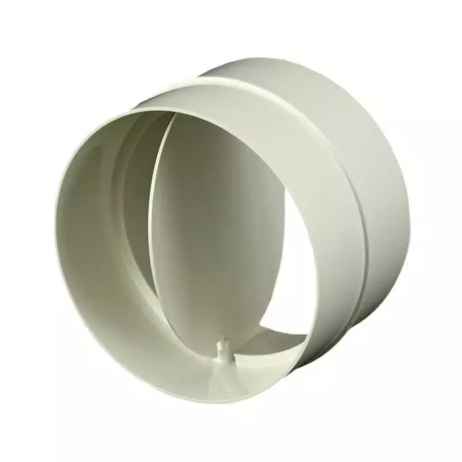 Ronde kunststof terugslagklep diameter: 100mm - AV100