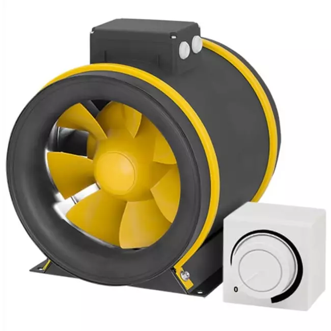 Ruck ETAMASTER buisventilator met EC motor 2175m³/h - Ø 250 mm + bediening potentiometer 10 kO
