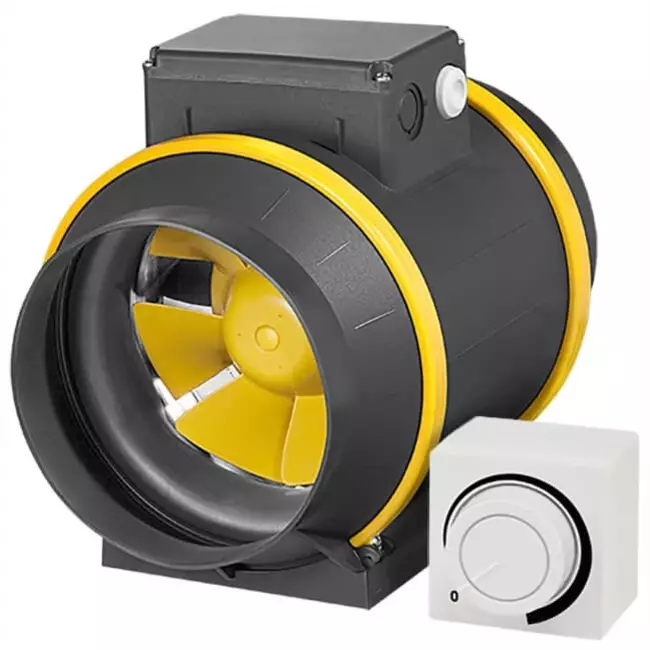 Ruck ETAMASTER buisventilator met EC motor 780m³/h - Ø 150 mm + bediening potentiometer 10 kO