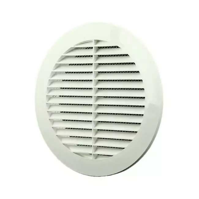 Schoepenrooster diameter: 150mm wit - VR150