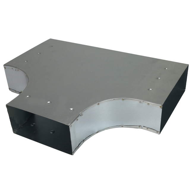 T-stuk 90 graden 300x80 - 300x80 tbv instortkanaal