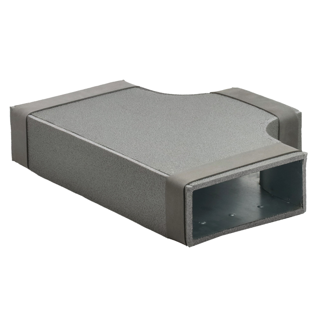 Thermoduct T-stuk 90 graden 220x80 - 220x80 tbv instortkanaal