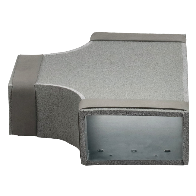 Thermoduct T-stuk 90 graden 300x80 - 300x80 tbv instortkanaal