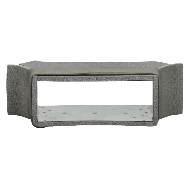 Thermoduct zijaansluiting 220x80 mm voor rechthoekig instortkanaal