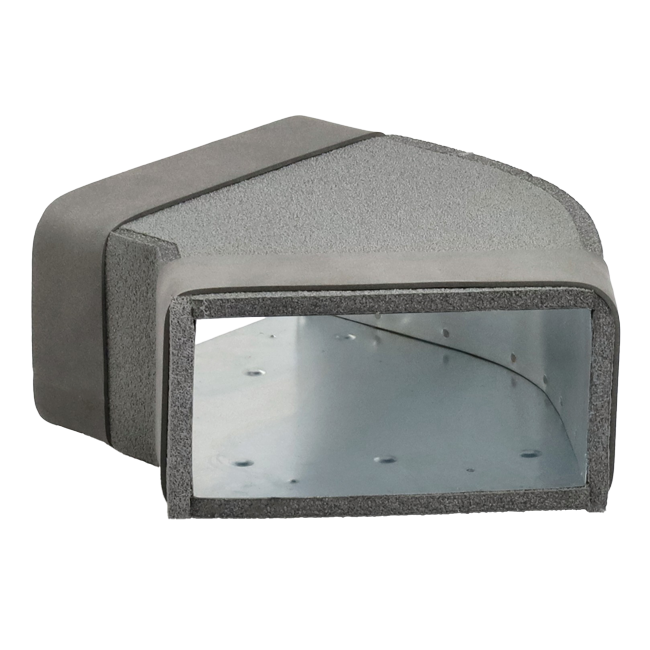 Thermoduct instortbocht 45 graden 300x80 mm horizontaal