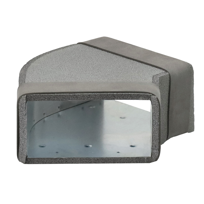 Thermoduct instortbocht 45 graden 300x80 mm horizontaal