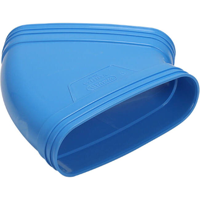 Wavin Ventiza bocht 45 graden PVC ovaal 235x80 mm horizontaal M/S