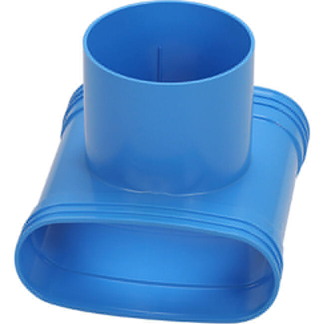 Wavin Ventiza T-stuk PVC ovaal 235x80 mm met diameter 160 mm M/M/M