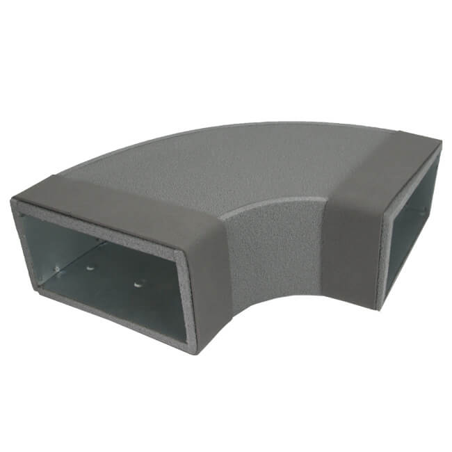 Thermoduct bocht 90 graden 170x80 horizontaal tbv instortkanaal