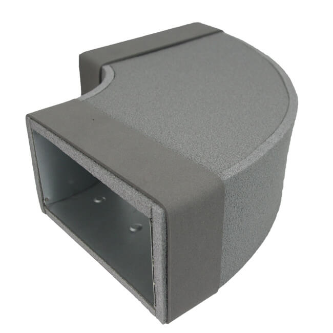 Thermoduct bocht 90 graden 170x80 horizontaal tbv instortkanaal