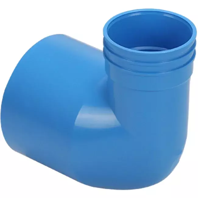 Wavin Ventiza eindstuk 90 graden PVC rond 125x80x100 mm M/M