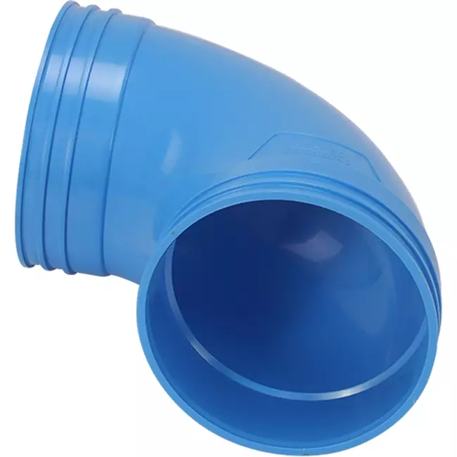 Wavin Ventiza bocht 90 graden PVC rond 125 mm M/M