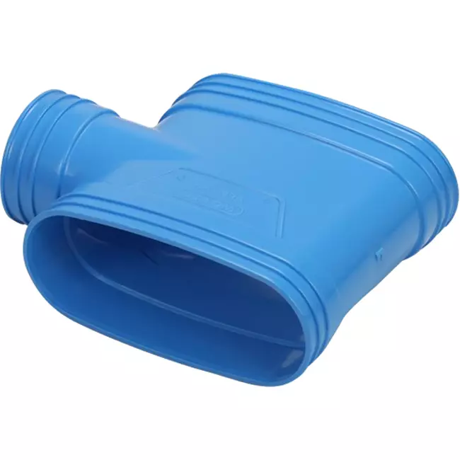Wavin Ventiza T-stuk PVC ovaal 195x80 mm M/M/M