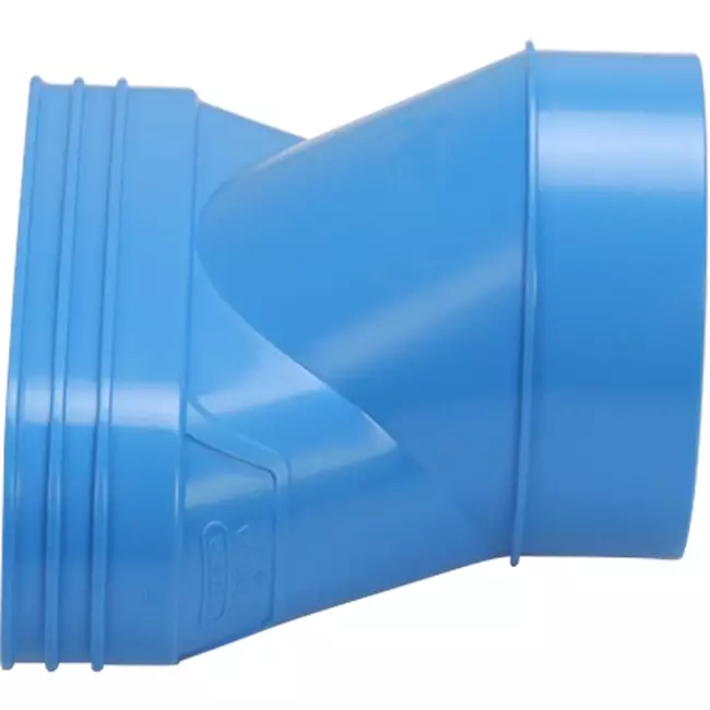 Wavin Ventiza verloop PVC ovaal 195x80 mm naar 125 mm excentrisch M/S