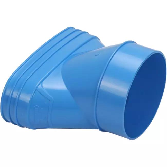 Wavin Ventiza verloop PVC ovaal 195x80 mm naar 125 mm excentrisch M/S