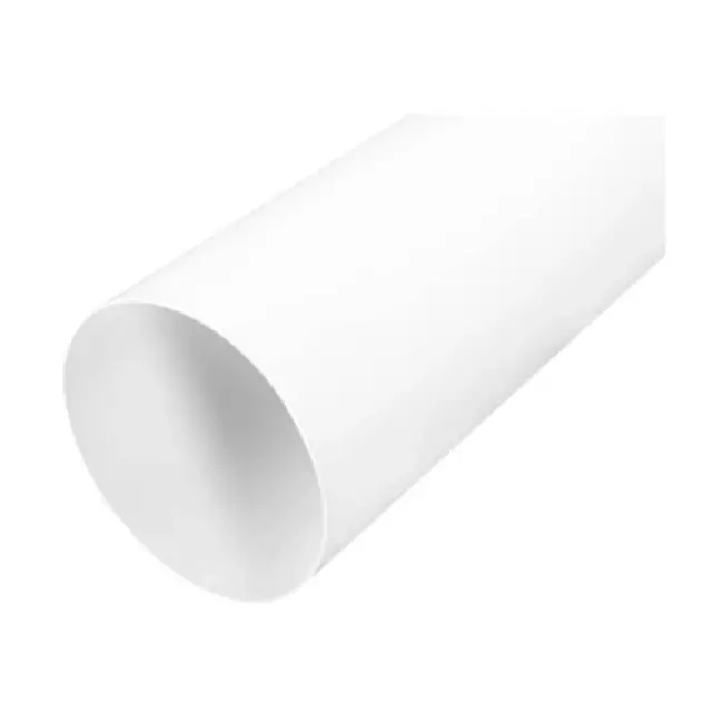 Buis wit diameter 125mm - lengte 1 meter RAL 9010