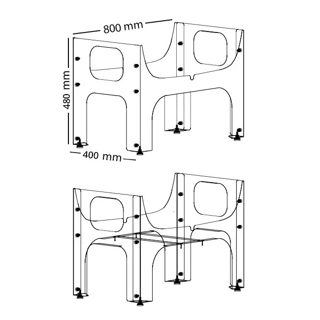 Itho Daalderop WTW HRU 350 montagestoel