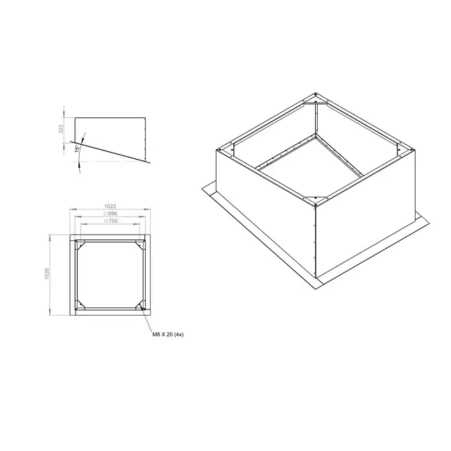 Schuin dakopstand voor DVN(I), DHA(P), DHN, DVA(P) 560,630 - DSF 560 16
