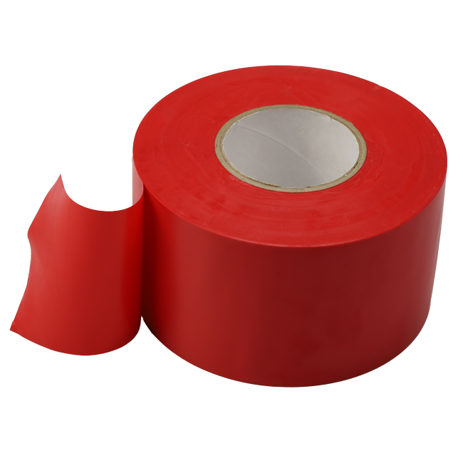 PVC tape rood 50 mm breed - rol 33 m