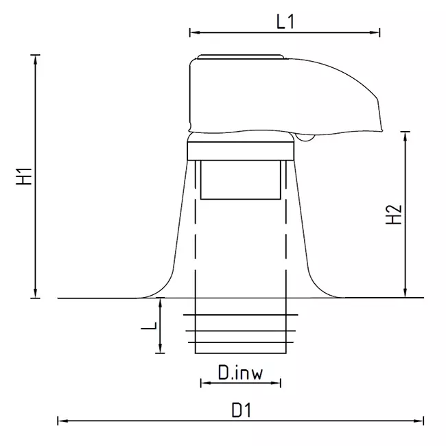 Leidingdoorvoer 3000 DW 100 mm met PVC