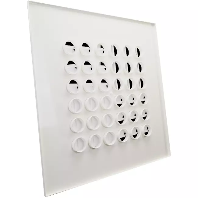Multinozzle plafondrooster 596x596mm - MN24 RAL 9016