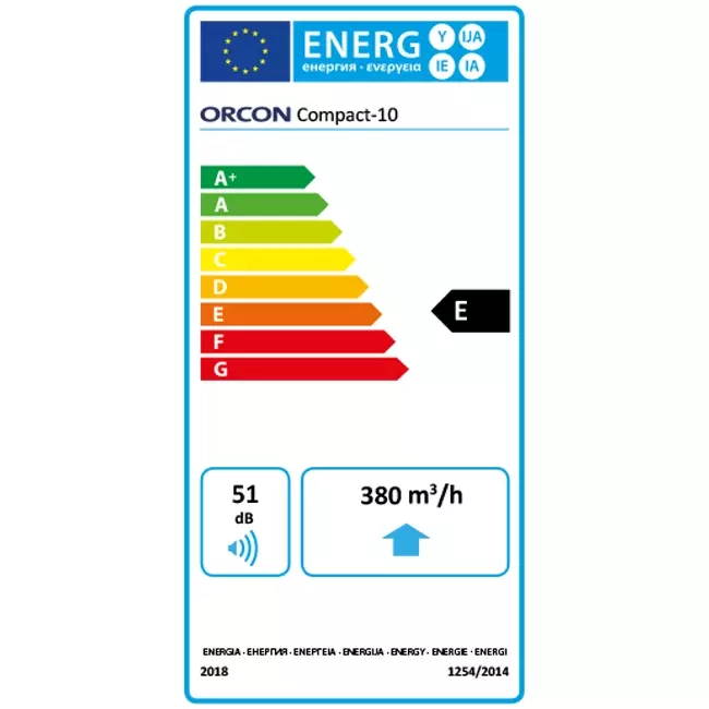 Orcon Compact 10P 320 m³/h - perilex stekker