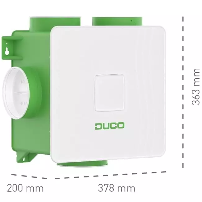 DucoBox Reno 325 m³/h - perilex stekker