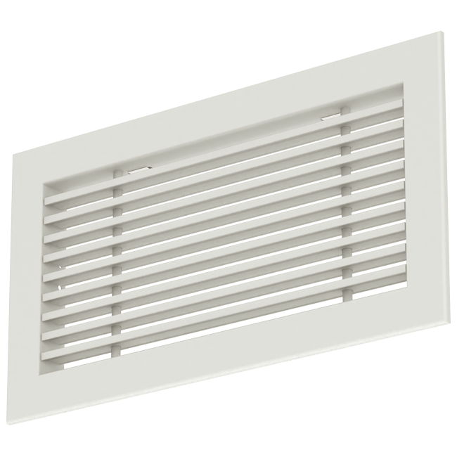 Staafrooster aluminium – met klemveren – 800x200 mm – RAL 9010