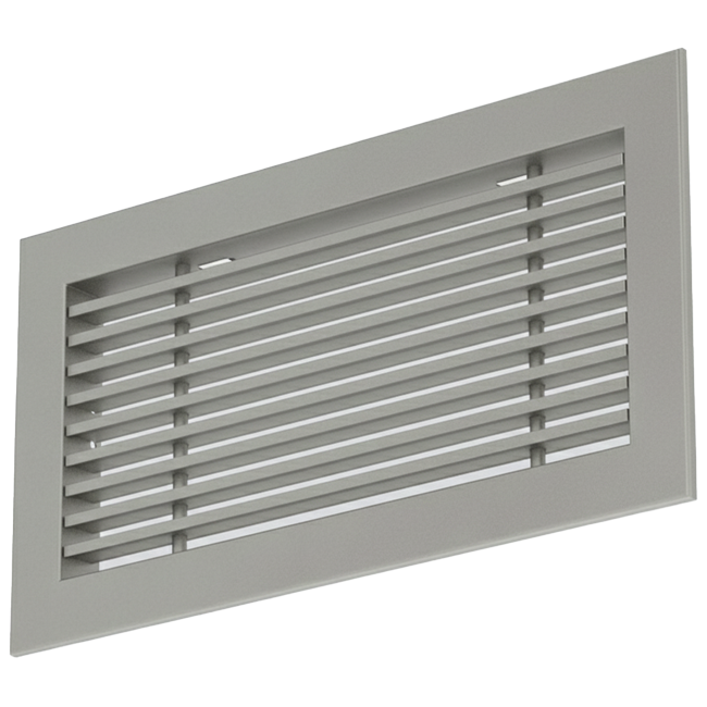 Staafrooster aluminium – met klemveren – 400x150 mm – Geanodiseerd aluminium