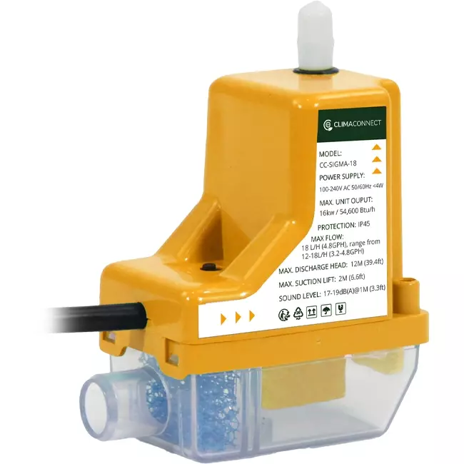 ClimaConnect CC-SIGMA-18 condenswaterpomp met kanaal 18l/h