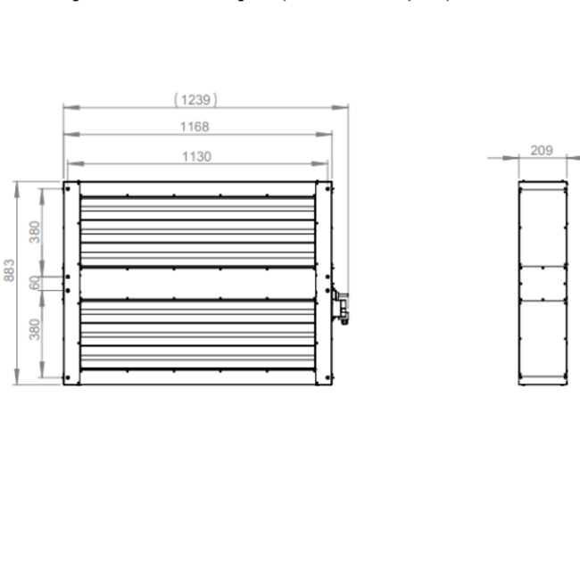 Motor afsluitklep met veerterugloop voor ROTO K / RHE 4200 V - MAK R 4200 V02