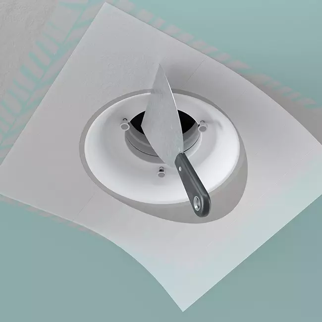 Ergovent instucbaar frameloos ventilatieventiel rond 100 mm - met Coanda-effect