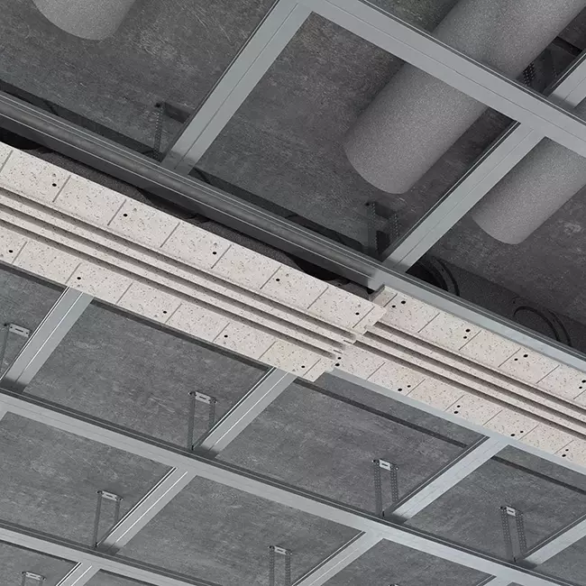 Ergovent instucbaar frameloos lijnrooster 1000 mm met aansluitdiameter 150 mm - airconditioning - 3 sleuven