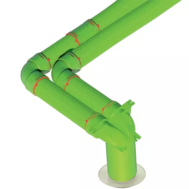 Ubbink Air Excellent 48C bocht 90° koppelstuk