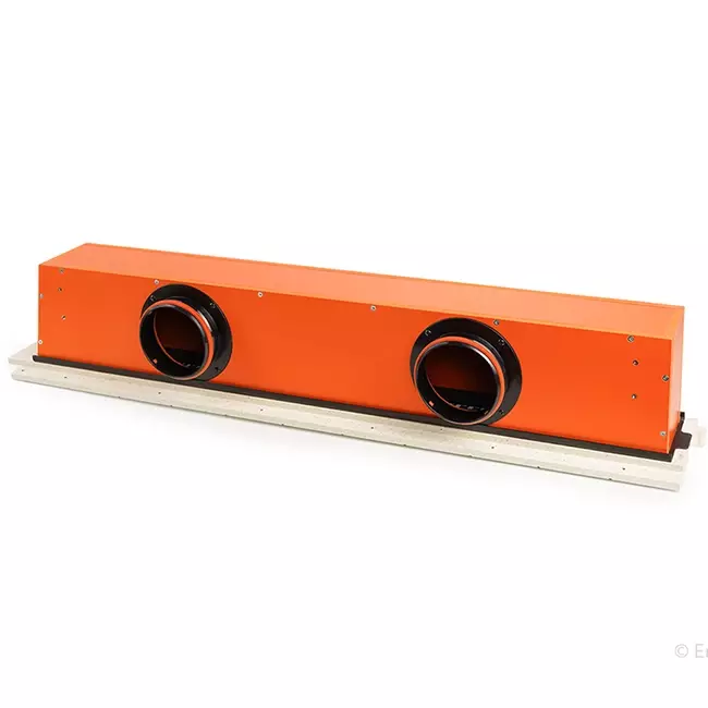 Ergovent instucbaar frameloos lijnrooster 1050 mm met aansluitdiameter 125 mm - airconditioning - 1 sleuf
