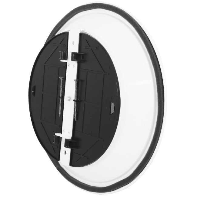 Plafondrooster rond met vast patroon Ø 150 mm - RAL9016
