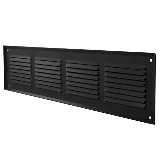Wandrooster 300x100mm aluminium - RAL9005 30% glans
